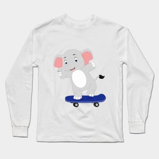 elephant skater Long Sleeve T-Shirt